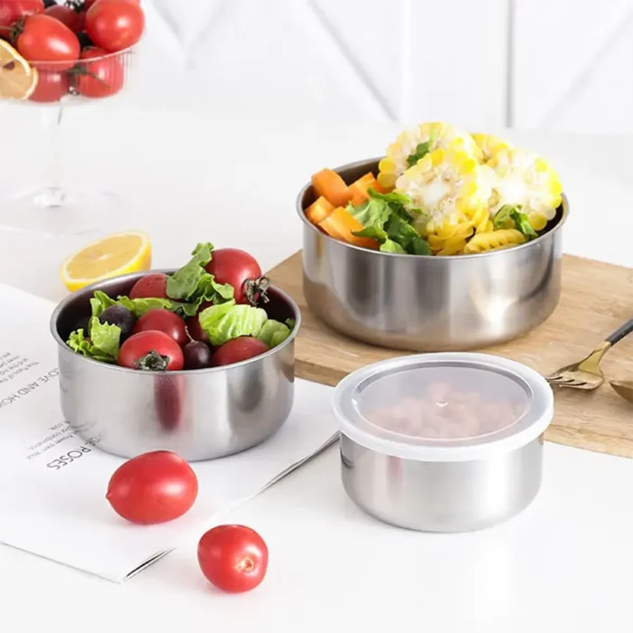 5Pcs Food Storage Lunch Box Stainless Steel