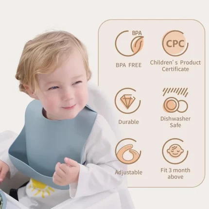Baby Tray Silicone Bibs