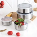 5Pcs Food Storage Lunch Box Stainless Steel
