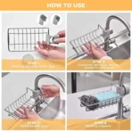 Kitchen Faucet Sink Rack – Kitchen Stainless Steel Sink Drain Rack