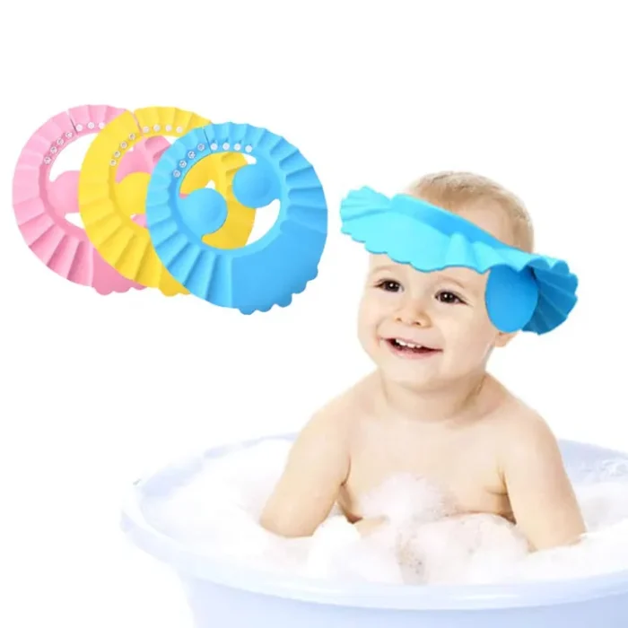 Adjustable Baby Shower Cap for Safe Bathing