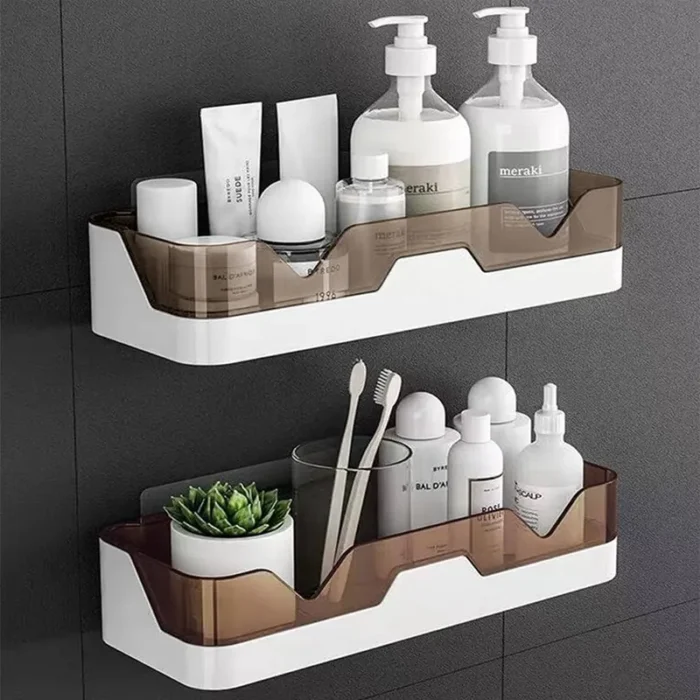 High Quality Bathroom Shelf - Bathroom Shelf Organizer - Wall Mount Bathroom Cosmetic Rack - Bathroom Accessories - Image 1