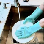 Silicone High Quality Dish Washing Kitchen Hand Gloves
