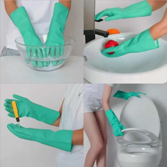 Silicone High Quality Dish Washing Kitchen Hand Gloves