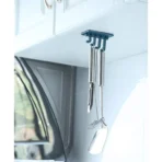 ABS Creative Wall Hanging Nail-Free Door Hook Bathroom Kitchen Hanger Dark Blue