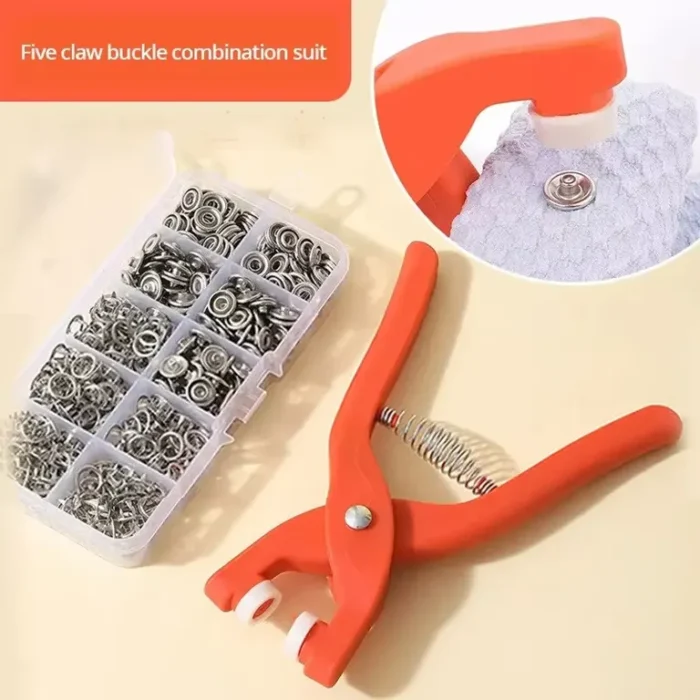 Snap Button Kit With Hand Pressure Pliers