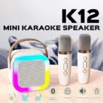 K12 Dual wireless microphone Karaoke Bluetooth Speaker with RGB Light