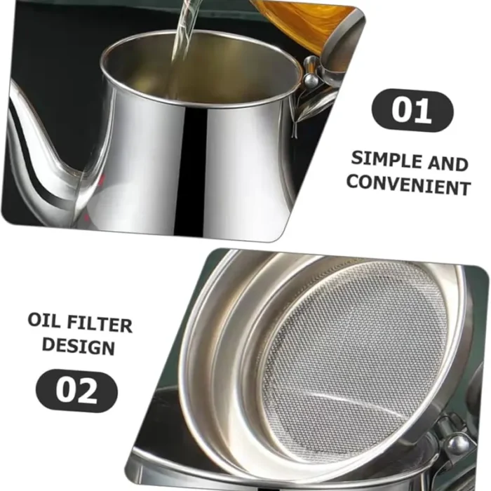 Oil Strainer Pot Stainless Steel