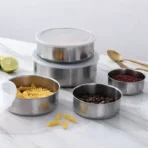 5Pcs Food Storage Lunch Box Stainless Steel