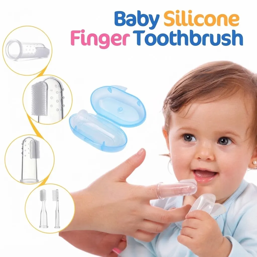 Baby Silicone Finger Toothbrush