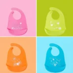 Baby Silicone Tray Bibs