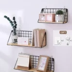 BaiBnn Wall Shelf Wall Rack Wall Wall Rack Bedroom Bathroom Wall Dormitory Artifact Bedside Storage Rack (Color : White, Size : 40X11X14cm)