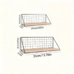 BaiBnn Wall Shelf Wall Rack Wall Wall Rack Bedroom Bathroom Wall Dormitory Artifact Bedside Storage Rack (Color : White, Size : 40X11X14cm)