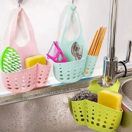 Kitchen Sink Sponge Holder Storage Basket