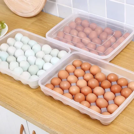 Smart 34 Grid Egg Storage Box | Kitchen Food Storage & Dispenser for Home & Office