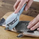 Fish Scaler, Fast Fish Scale Remover, Fish Descaler Tool Skin Brush Scraping Cleaning Peeler Scraper