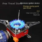Portable Gas Stove For Camping Picnic Cooking Mini Gas Stove for Travelling Folding Furnace Burner Butane Gas Stove With Gas bottle