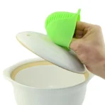 2 Pcs Silicone Oven Mitt Pot Holder Glove Grip Pinch Grip Heat Resistant Kitchen Tool