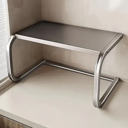 Kitchen Shelf Retractable Rice Cooker Rack Storage Rack Kitchen Microwave Multifunctional Home Countertop Air Fryer Storage Rack