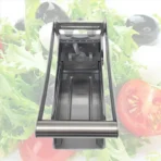 French Fry Stainless Steel Potato chipper machine, with 2 Blades Machine Maker Slicer, Easy Home Made French Fries Machine Chips Cutter, Salad Vegetable & Potato Chipper by Levelex