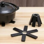 Folding Pot Mat Foldable Trivet Hot Pot Holder Expandable Non-Slip for Table & Countertop Gadgets Outdoor Dinner By Uteki