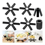 Folding Pot Mat Foldable Trivet Hot Pot Holder Expandable Non-Slip for Table & Countertop Gadgets Outdoor Dinner By Uteki