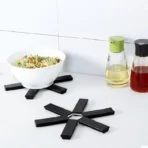 Folding Pot Mat Foldable Trivet Hot Pot Holder Expandable Non-Slip for Table & Countertop Gadgets Outdoor Dinner By Uteki