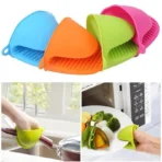 2 Pcs Silicone Oven Mitt Pot Holder Glove Grip Pinch Grip Heat Resistant Kitchen Tool