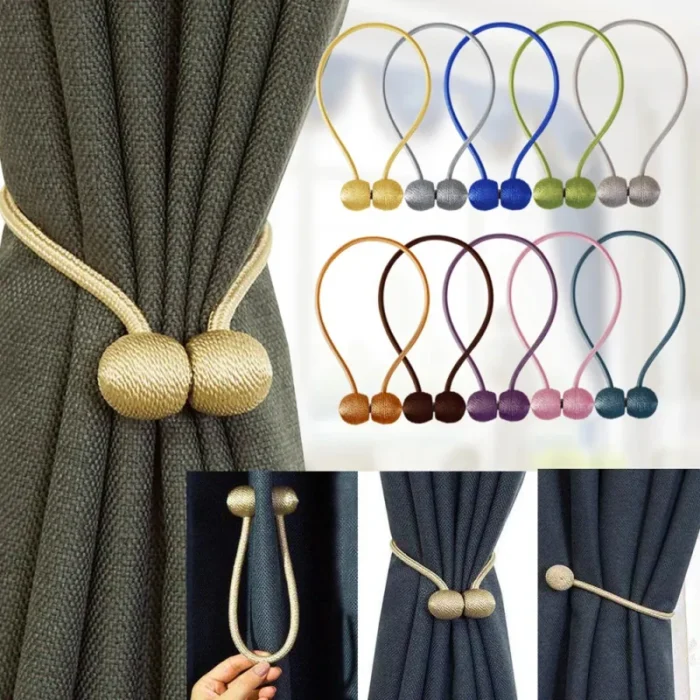 Magnetic Ball Curtain Tiebacks