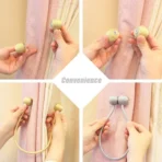 Magnetic Ball Curtain Tiebacks