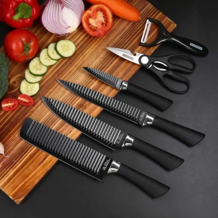 Zepter Kitchen Knife Set 6 Pcs - Kitchen Knife Sets - Stainless Steel Kitchen Knife Set