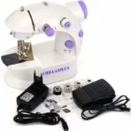 Vof Brand Mini Sewing Machine - Dual Speed Portable Mini Electric Pedal Double Threads Rewind Swing Machine
