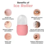 Ice Roller for Face – Beauty Facial Massage Ice Roller, Glow Cube, Skin Care Tool for Reducing Wrinkles, Acne & Puffiness
