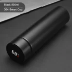 Stainless Steel Thermal Bottle With Digital Thermometer 500ml Led Bilayer Flask Vacuum Insulated Bottle Portable Thermos Bottle