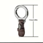 Zinc Alloy Leather Waist Belt Buckle Keychain Car Pendant Edc Outdoor Tool Men Women Luxury High-end Gifts