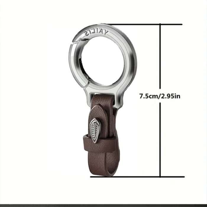 Zinc Alloy Leather Waist Belt Buckle Keychain Car Pendant Edc Outdoor Tool Men Women Luxury High-end Gifts