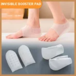 Invisible Height Increase Silicone Socks Gel Heel Pads Orthopaedic Arch Support Very Cushion Soles Insole Foot Massage Unisex