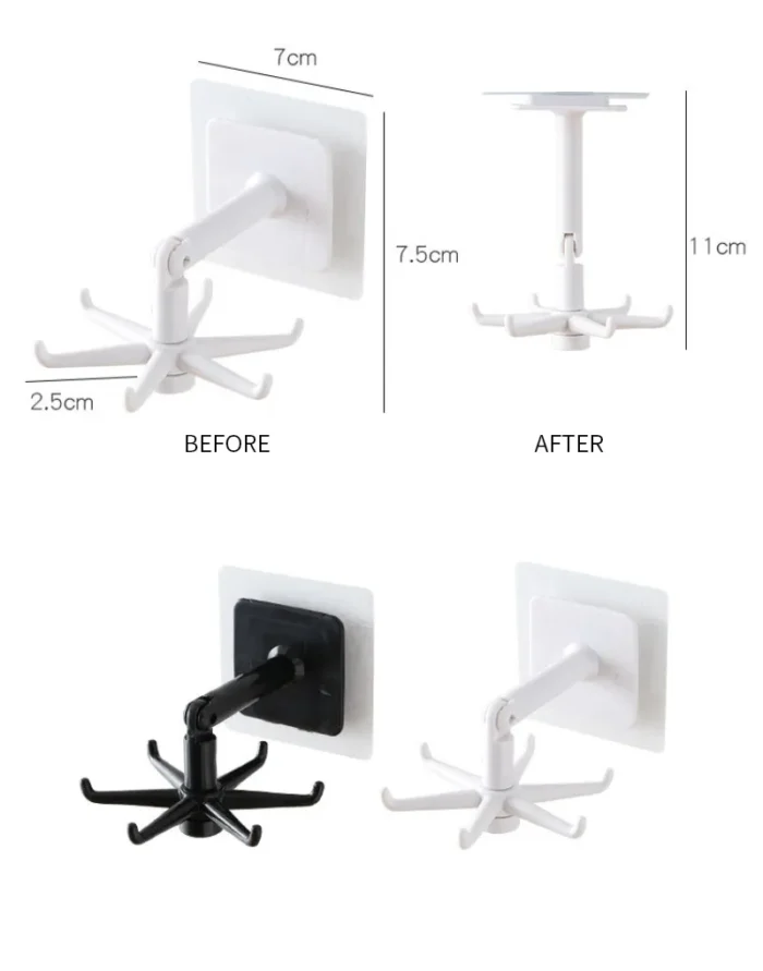 360 Degrees Rotating Hook Holder