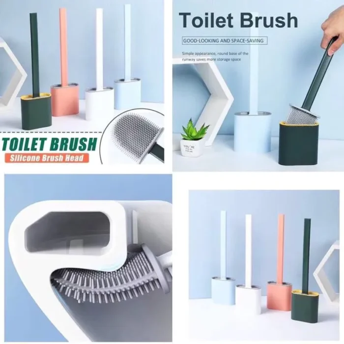 SILICONE TOILET CLEANING BRUSH