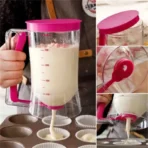 900ml Hand Batter Dispenser Batter Mixer Home Diy Cake Pancake Muffin Baking Waffles Batter Dispenser Cups Cupcakes Baking Tools