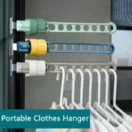 Portable Clothes Drying Rack for Travel Space Saver Window Hanger Creative Wall Mount Indoor Drying Rack for Clothes