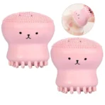Facial Cleansing Brushes Silicone Cute Octopus Facial Cleanser Pore Cleanser Exfoliator Face Scrub Washing Brush Skin Care Tools