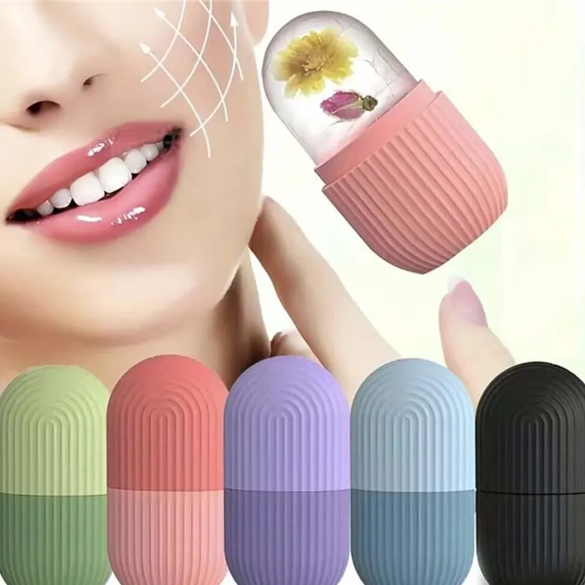 Ice Roller for Face – Beauty Facial Massage Ice Roller, Glow Cube, Skin Care Tool for Reducing Wrinkles, Acne & Puffiness