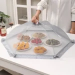 Kitchen Food Cover Foldable Anti Fly Mosquito Mesh Cover Picnic Dinner Table Umbrella Style Tent Cover Kitchen Gadgets