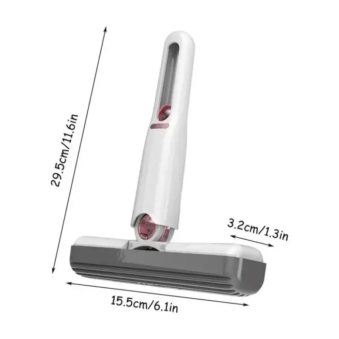 Trending Mini Handheld Portable Cleaning Mop – For Bathroom, Car, Window & Glass Cleaning