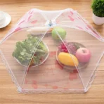 Kitchen Food Cover Foldable Anti Fly Mosquito Mesh Cover Picnic Dinner Table Umbrella Style Tent Cover Kitchen Gadgets