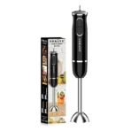 Sokany SK-1726 Stainless Steel Electric Hand Blender With Cup 300 watts | Egg Beater | Juicer Mixer | Fruits Juicer