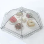 Kitchen Food Cover Foldable Anti Fly Mosquito Mesh Cover Picnic Dinner Table Umbrella Style Tent Cover Kitchen Gadgets