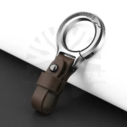 Zinc Alloy Leather Waist Belt Buckle Keychain Car Pendant Edc Outdoor Tool Men Women Luxury High-end Gifts