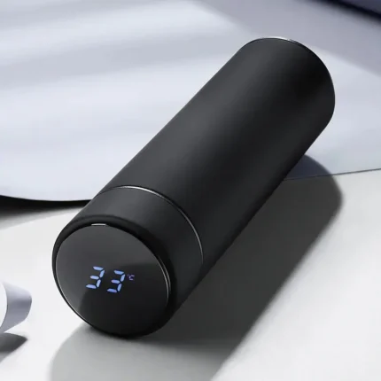 Stainless Steel Thermal Bottle With Digital Thermometer 500ml Led Bilayer Flask Vacuum Insulated Bottle Portable Thermos Bottle